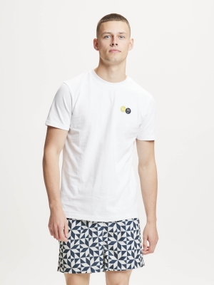 KCA X SMILEY® badge t-shirt - GOTS/Vegan - white